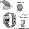 Strap-it® Strap-it Fitbit Versa silicone band (grijs) Strap-it® Strap-it Fitbit Versa silicone band (grijs)