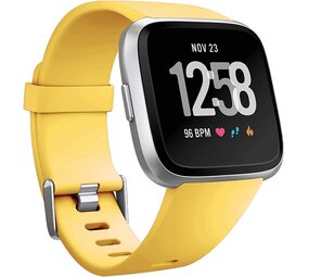 Strap-it® Fitbit Versa silicone band (geel)