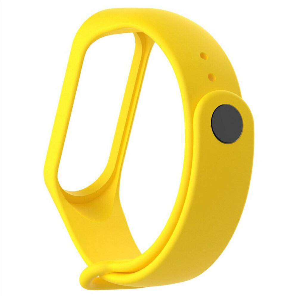 Strap-it® Strap-it Xiaomi Mi band 3 / 4 siliconen bandje (geel)