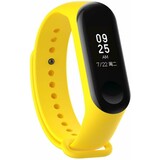Strap-it® Xiaomi Mi band 3 / 4 siliconen bandje (geel)