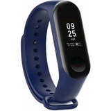 Strap-it® Xiaomi Mi band 3 / 4 siliconen bandje (donkerblauw)