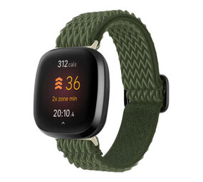 Strap-it® Fitbit Sense 2 geweven bandje (groen) Strap-it® Fitbit Sense 2 geweven bandje (groen)