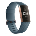 Strap-it® Strap-it Fitbit Charge 3 silicone band (grijsblauw)