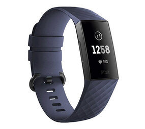 Strap-it® Fitbit Charge 4 silicone band (donkerblauw)