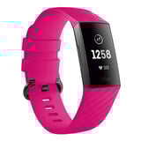 Strap-it® Fitbit Charge 4 silicone band (fel roze)