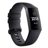 Strap-it® Fitbit Charge 4 silicone band (zwart)