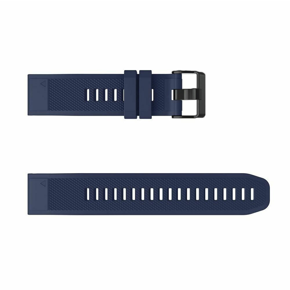 Strap-it® Strap-it Garmin Fenix 7 siliconen bandje (donkerblauw)