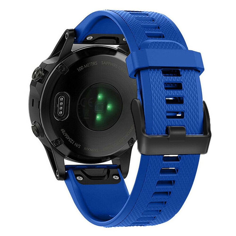 Strap-it® Strap-it Garmin Fenix 7 siliconen bandje (blauw)