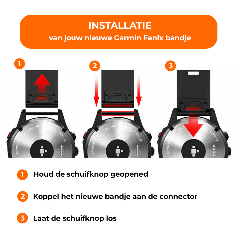 Strap-it® Strap-it Garmin Fenix 7 siliconen bandje (lichtblauw)