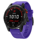 Strap-it® Strap-it Garmin Fenix 7 siliconen bandje (paars)