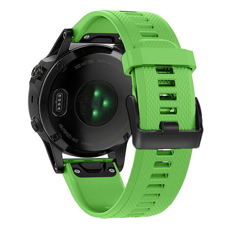 Strap-it® Strap-it Garmin Fenix 7 siliconen bandje (groen)