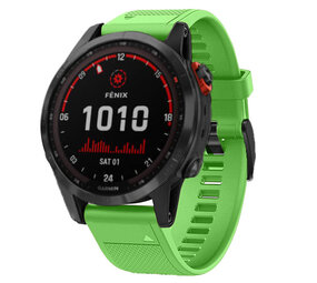 Strap-it® Garmin Fenix 7 siliconen bandje (groen)