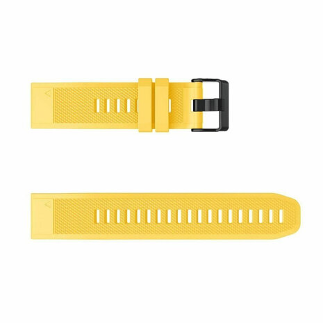 Strap-it® Strap-it Garmin Fenix 7 siliconen bandje (geel)