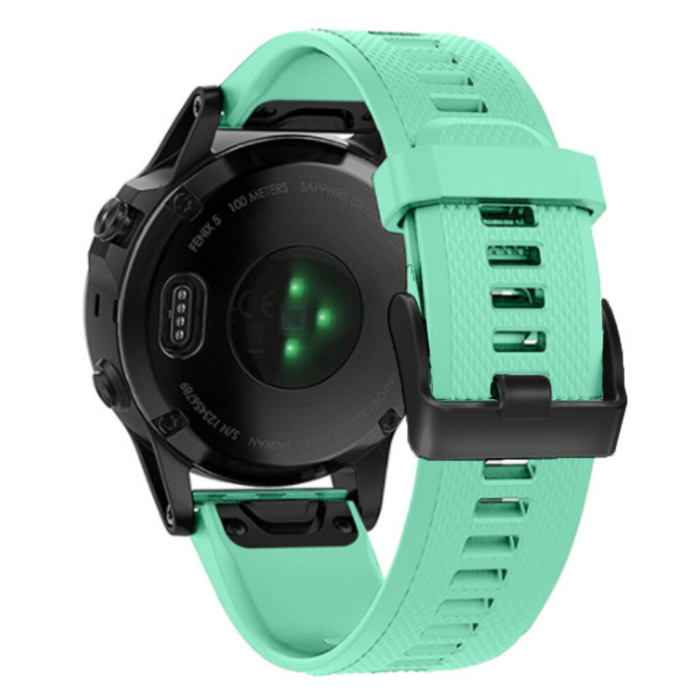 Strap-it® Strap-it Garmin Fenix 7 siliconen bandje (aqua)