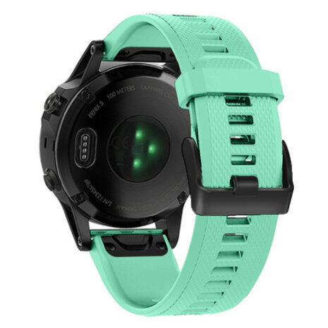 Strap-it® Strap-it Garmin Fenix 7 siliconen bandje (aqua)