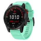 Strap-it® Strap-it Garmin Fenix 7 siliconen bandje (aqua)