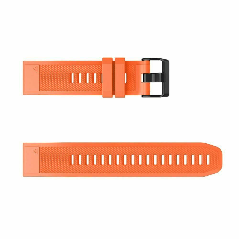 Strap-it® Strap-it Garmin Fenix 7 siliconen bandje (oranje)