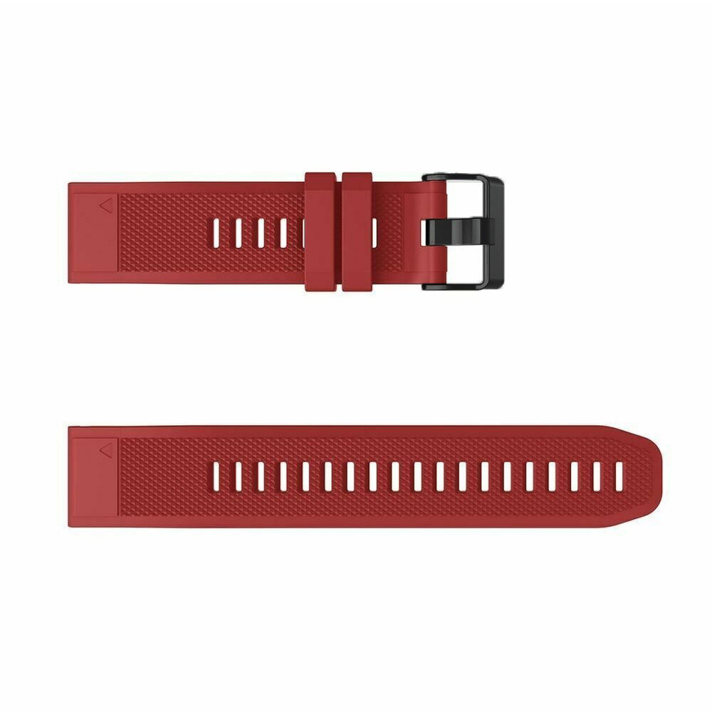 Strap-it® Strap-it Garmin Fenix 7 siliconen bandje (rood)