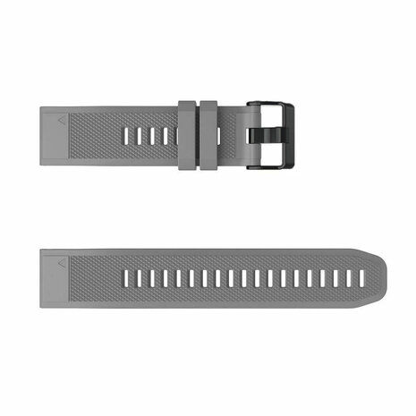 Strap-it® Strap-it Garmin Fenix 7 siliconen bandje (grijs)