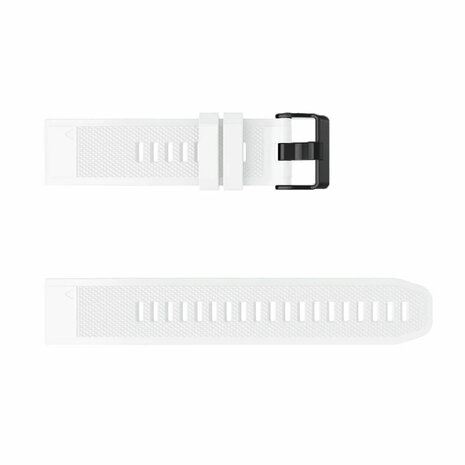Strap-it® Strap-it Garmin Fenix 7 siliconen bandje (wit)
