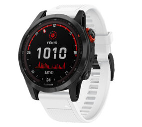 Strap-it® Garmin Fenix 7 siliconen bandje (wit)