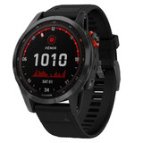 Strap-it® Garmin Fenix 7 siliconen bandje (zwart)