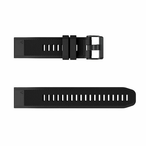 Strap-it® Strap-it Garmin Fenix 7 siliconen bandje (zwart)