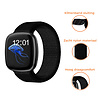 Strap-it® Strap-it Fitbit Sense nylon bandje (zwart) Strap-it® Strap-it Fitbit Sense nylon bandje (zwart)