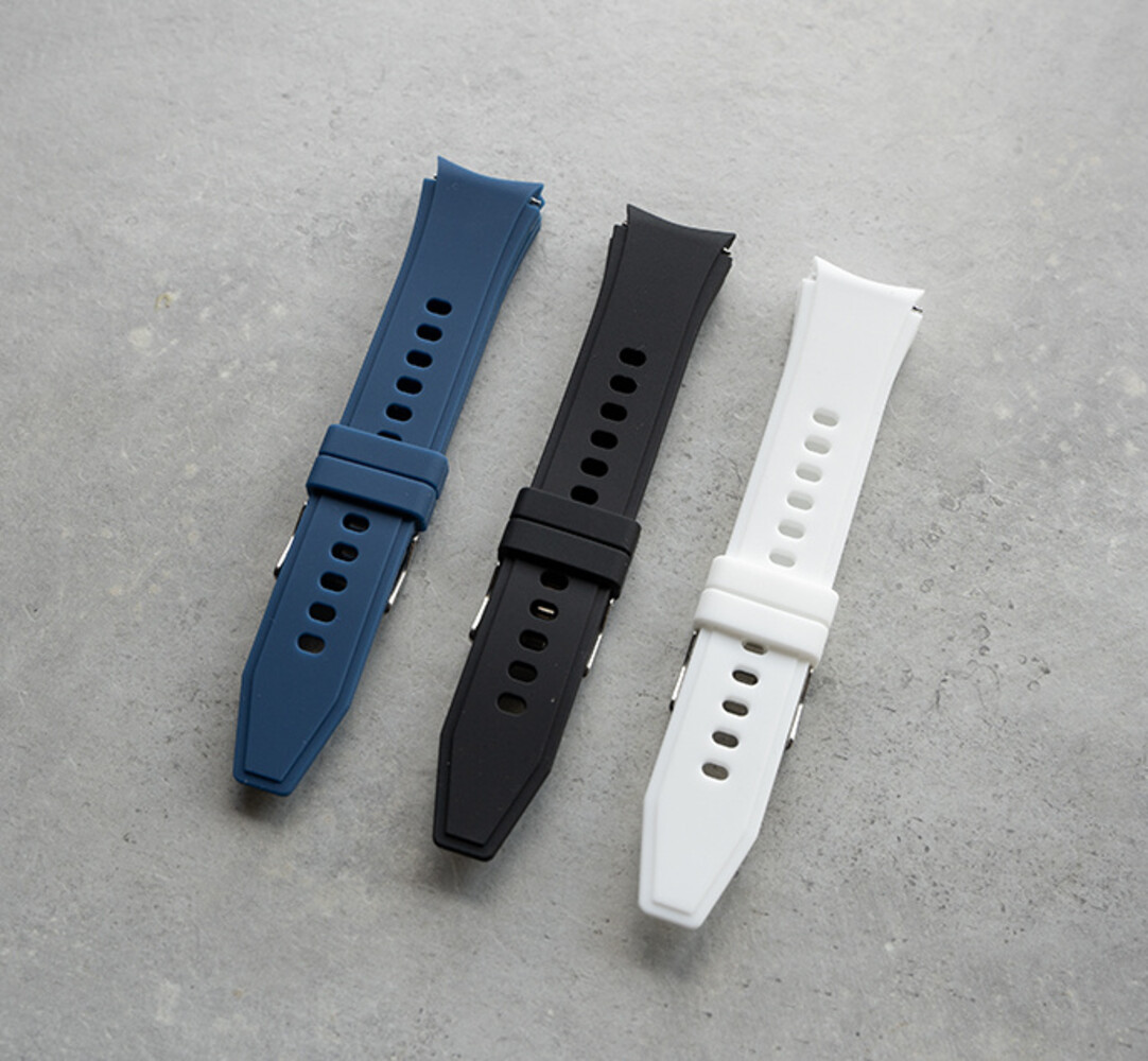 Strap-it® Strap-it Samsung Galaxy Watch 4 - 40mm siliconen band (wit)