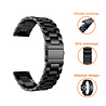 Strap-it® Strap-it Samsung Galaxy Watch 4 - 44mm stalen band (zwart) Strap-it® Strap-it Samsung Galaxy Watch 4 - 44mm stalen band (zwart)
