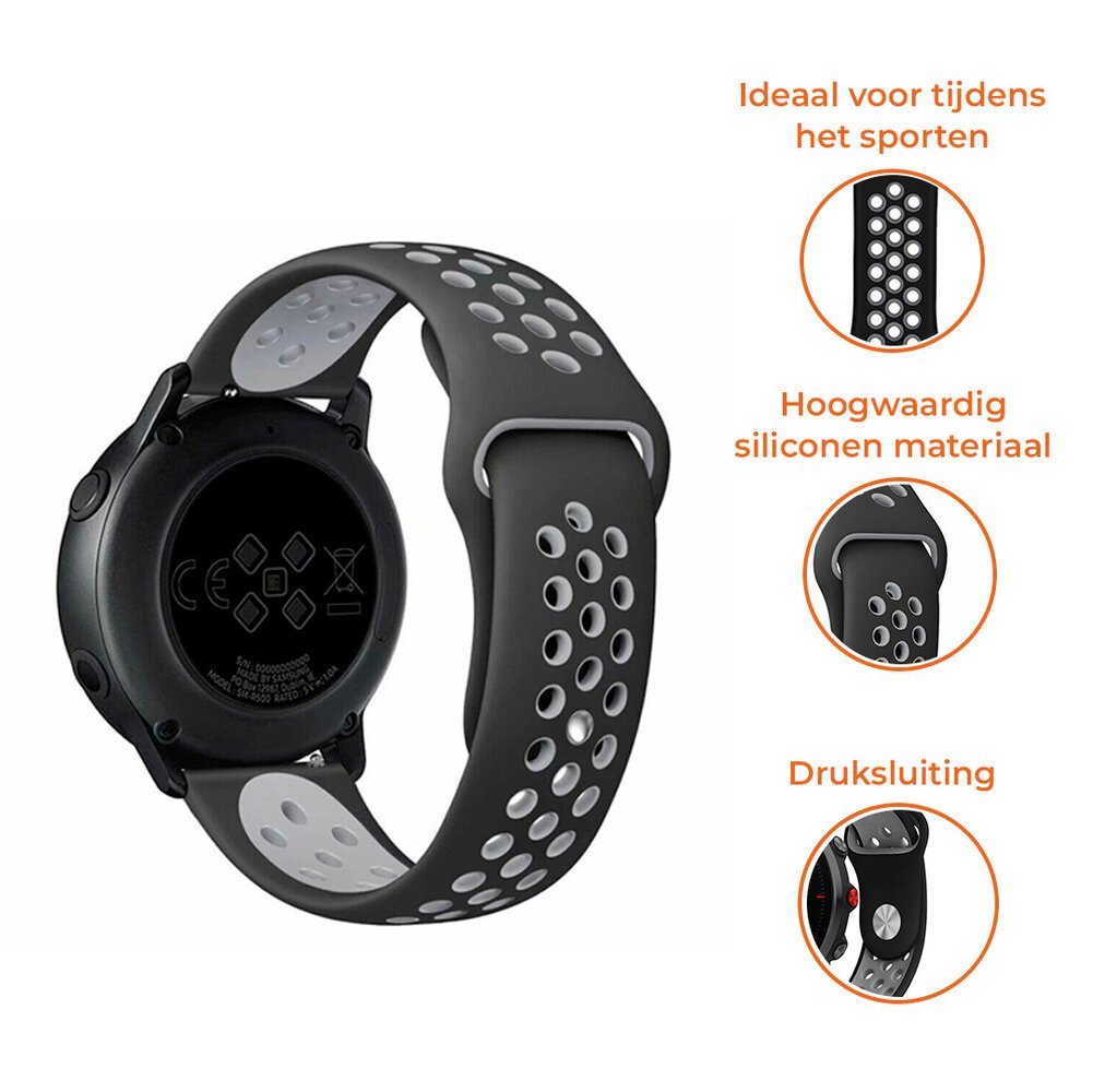Strap-it® Strap-it Polar Ignite 3 sport band (zwart/grijs)