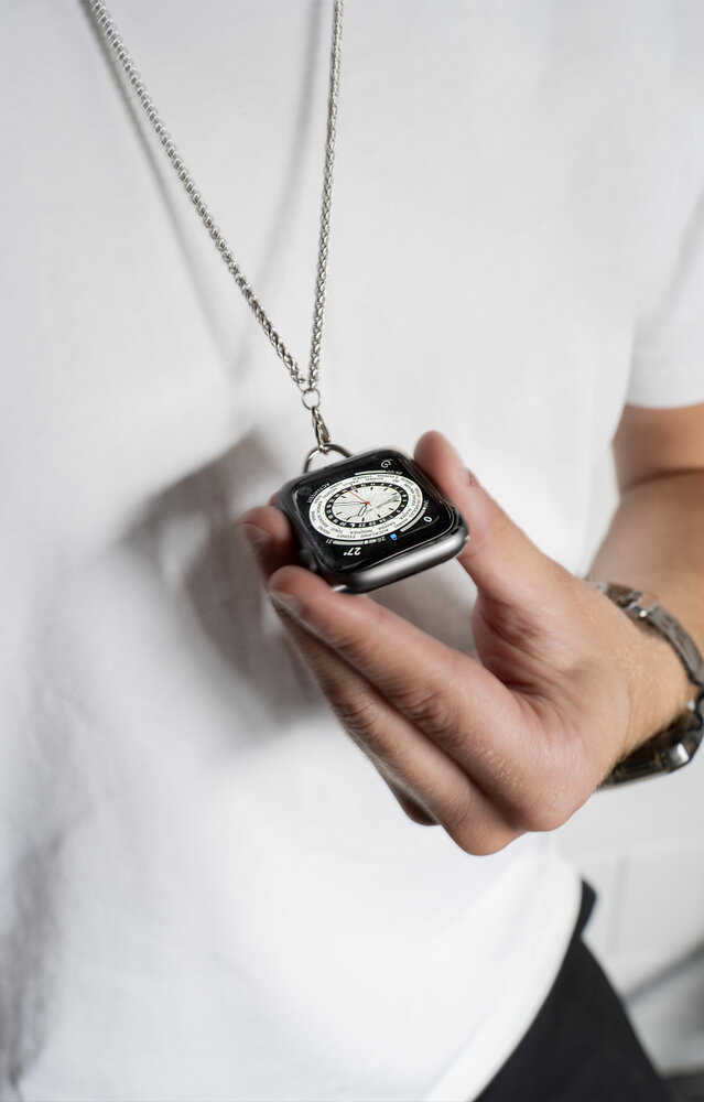 Strap-it® Strap-it Apple Watch ketting dragon steel (zilver)