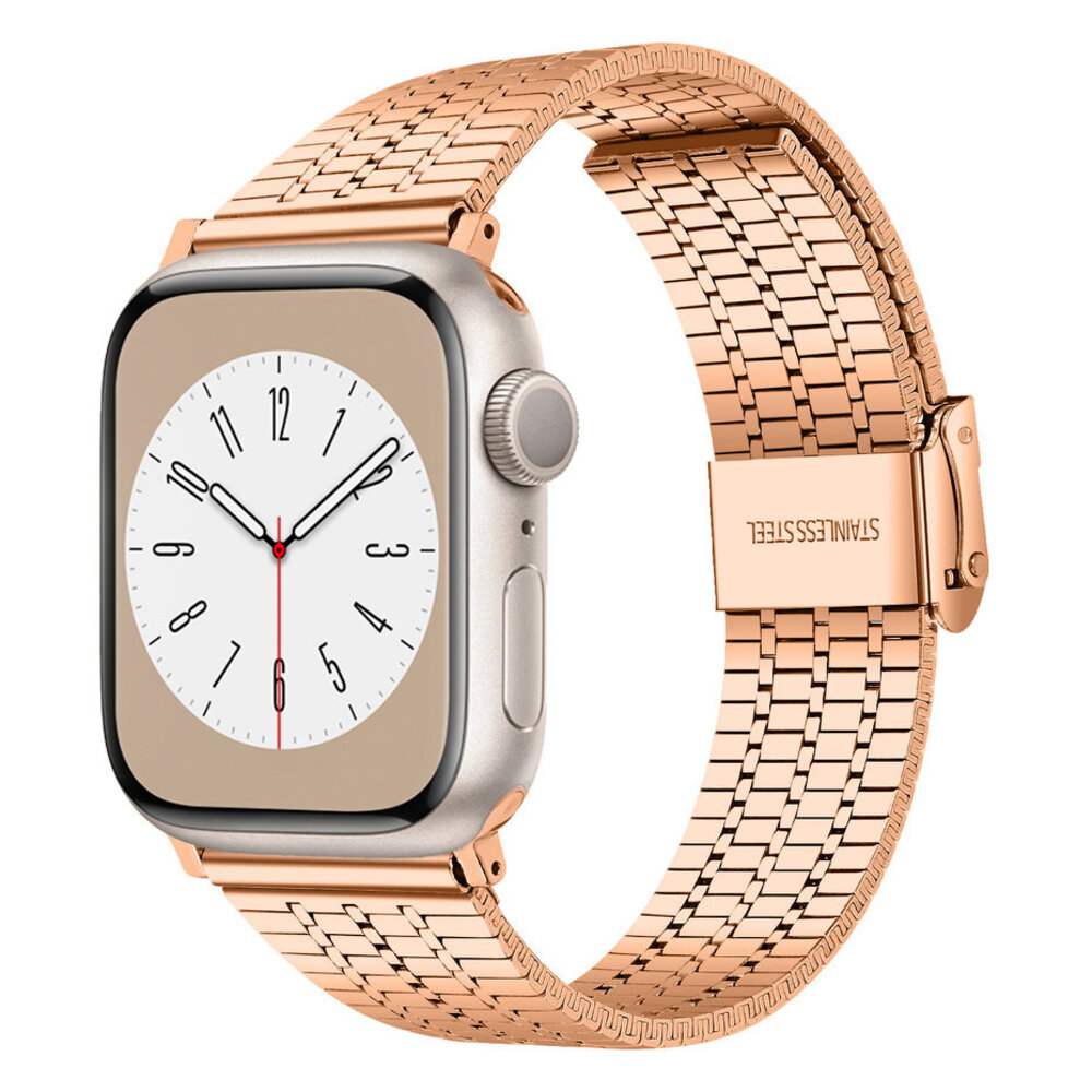 Strap-it® Strap-it Apple Watch roestvrij stalen band (rosé goud) Strap-it® Strap-it Apple Watch roestvrij stalen band (rosé goud)