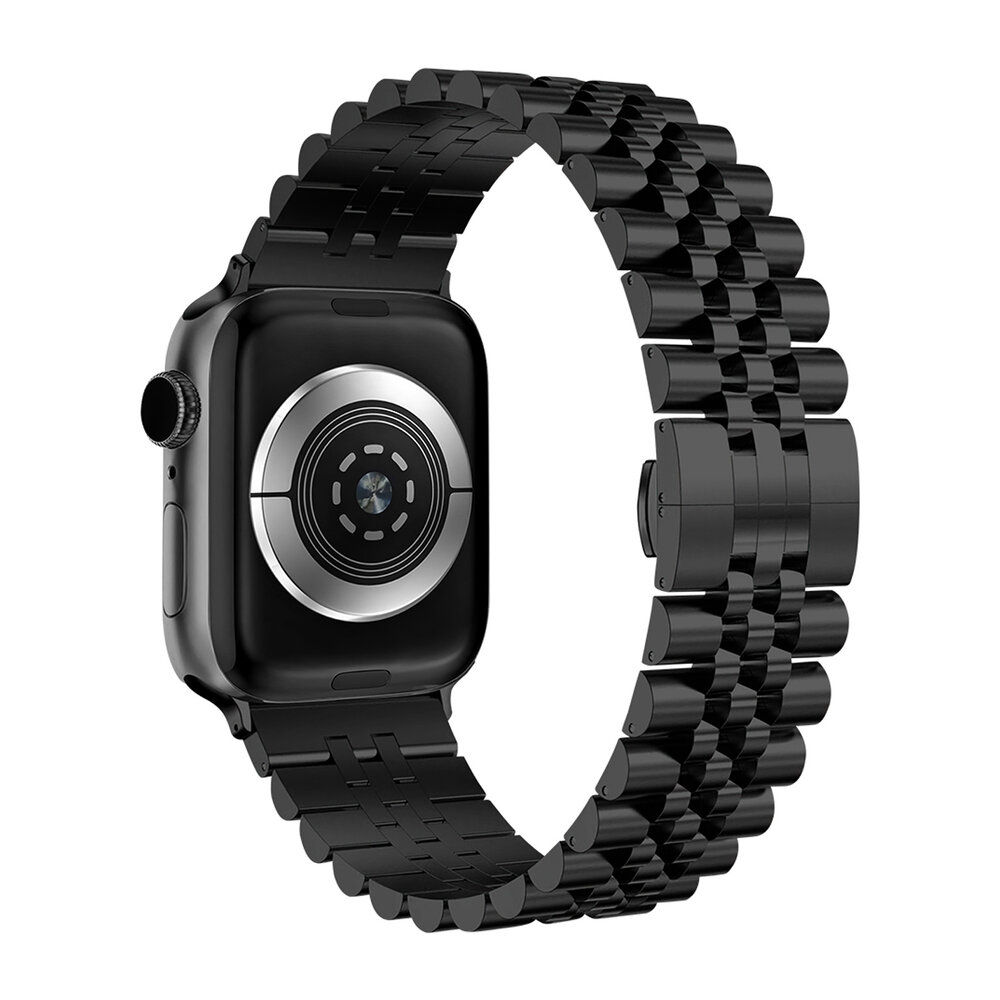 Strap-it® Strap-it Apple Watch Jubilee stalen band (zwart) Strap-it® Strap-it Apple Watch Jubilee stalen band (zwart)