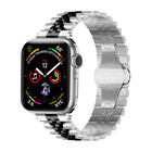 Strap-it® Strap-it Apple Watch Jubilee stalen band (zilver/zwart)