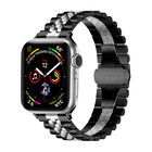 Strap-it® Strap-it Apple Watch Jubilee stalen band (zwart/zilver)