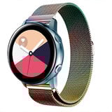 Strap-it® Samsung Galaxy Watch Active Milanese band (regenboog)