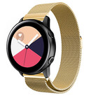 Strap-it® Strap-it Samsung Galaxy Watch Active Milanese band (goud)