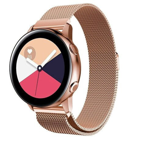 Samsung Galaxy Watch Active Milanese band rose goud Smartwatchbanden