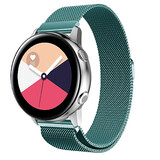 Strap-it® Samsung Galaxy Watch Active Milanese band (groen)