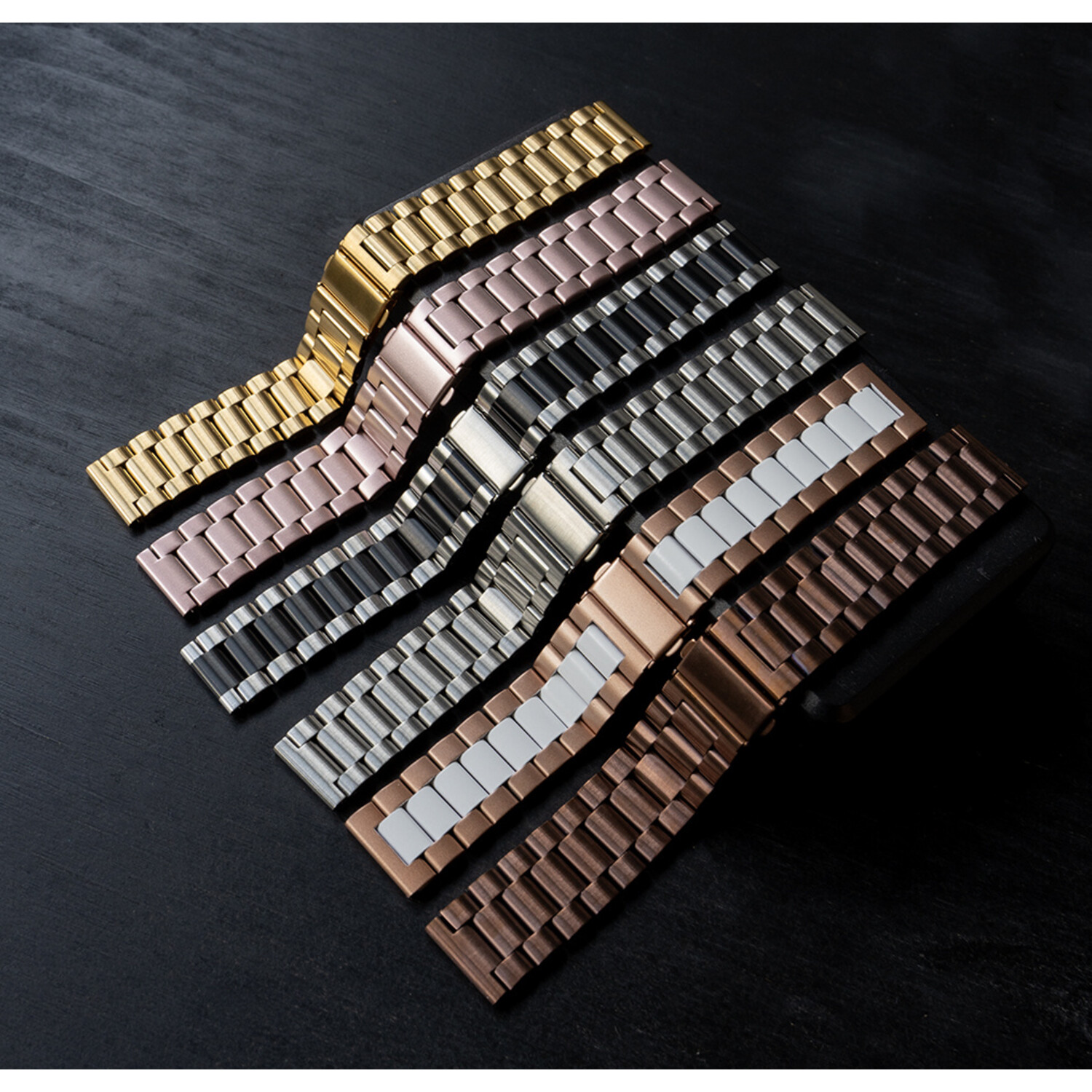 Stalen horlogeband 20mm universeel goud Smartwatchbanden