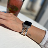 Strap-it® Strap-it Apple Watch Ultra stalen band (zilver/rosé goud) Strap-it® Strap-it Apple Watch Ultra stalen band (zilver/rosé goud)