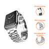 Strap-it® Strap-it Apple Watch 6 stalen band (zilver) Strap-it® Strap-it Apple Watch 6 stalen band (zilver)