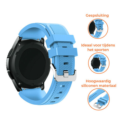 Strap-it® Strap-it Polar Ignite 3 siliconen bandje (zandblauw)