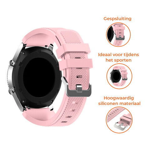 Strap-it® Strap-it Fossil Gen 6 - 44mm siliconen bandje (roze)