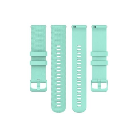 Strap-it® Strap-it Samsung Galaxy Watch 6 - 44mm Luxe Siliconen bandje (Aqua)