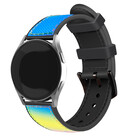 Strap-it® Strap-it Samsung Galaxy Watch 6 - 44mm nylon hybrid bandje (kleurrijk)
