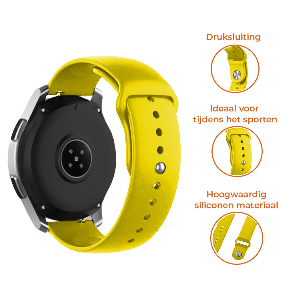 Strap-it® Strap-it Samsung Gear Sport sport band (geel)