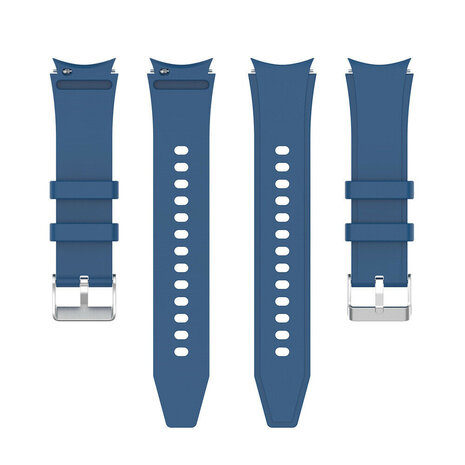 Strap-it® Strap-it Samsung Galaxy Watch 6 - 44mm siliconen band perfect fit (blauw)
