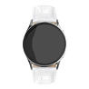 Strap-it® Strap-it Samsung Galaxy Watch 6 Classic 43mm leather crocodile grain band (wit) Strap-it® Strap-it Samsung Galaxy Watch 6 Classic 43mm leather crocodile grain band (wit)